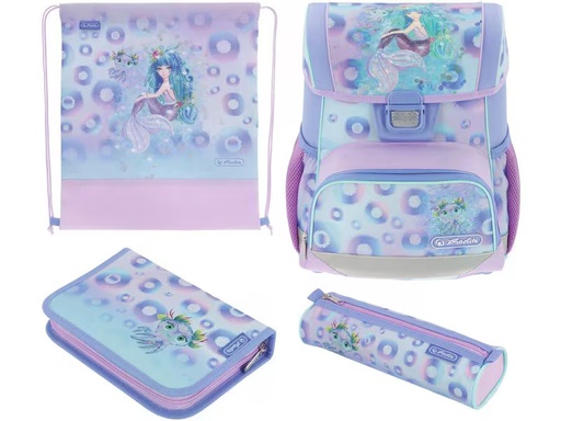 [90338559 1684595] Herlitz Schulthek Loop Plus Mystic Mermaid 4-teiliges Set