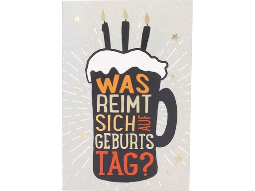 [90338624 1687371] Depesche Musikkarte beweglich Geburtstag, Bier