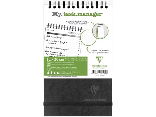 [90338667 1688261] Clairefontaine Taschenplaner AgeBag Schwarz