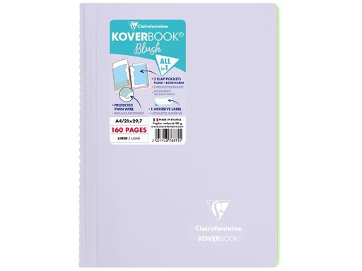 [90338695 1688278] Clairefontaine Notizbuch Blush A4, liniert, Flieder