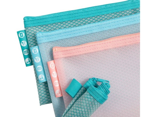 [90338696 1688270] Exacompta EVA Chromaline Mesh Bag A6, Pastell, Farben assortiert