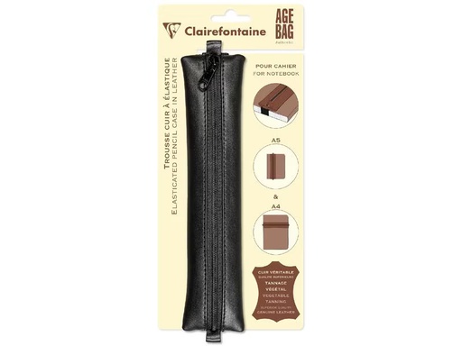 [90338700 1688259] Clairefontaine Etui AgeBag Leder Schwarz