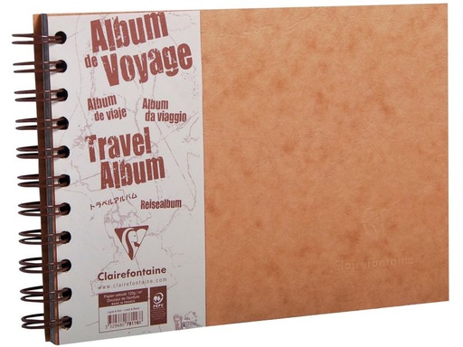 [90338791 1688274] Clairefontaine Fotoalbum AgeBag A5 quer, 40 Blatt, Tabak