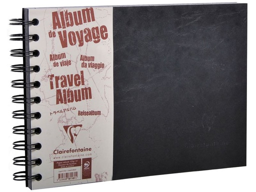 [90338799 1688275] Clairefontaine Fotoalbum AgeBag A5 quer, 40 Blatt, Schwarz