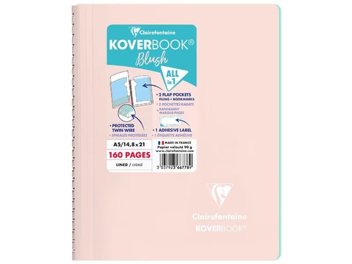 [90338842 1688284] Clairefontaine Notizbuch Blush A5, liniert, Rosa