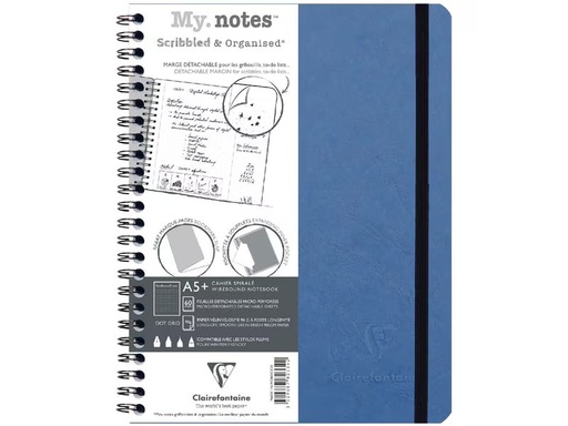 [90338856 1688254] Clairefontaine Notizbuch AgeBag A5+, dotted, Blau