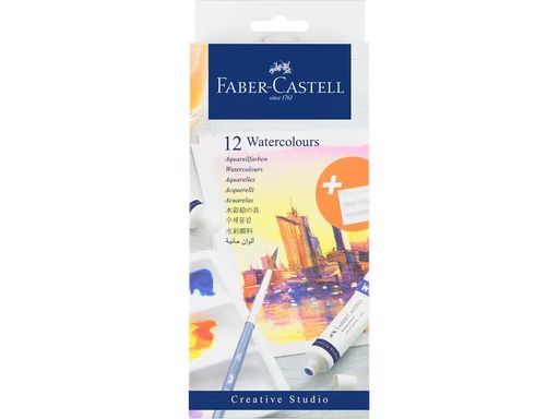 [90338862 1677796] Faber-Castell Aquarellfarbe Watercolour Tuben 12er Set