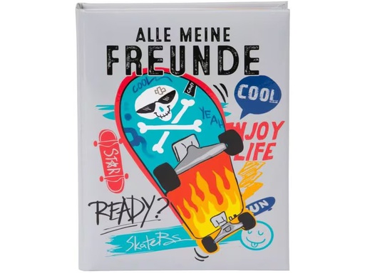 [90338935 1688117] Goldbuch Freundebuch Skater A5, 88 Seiten