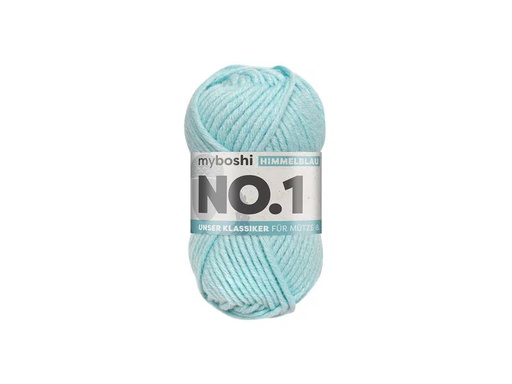 [90339100 1688533] myBoshi Wolle Nr.1 Himmelblau 50 g, 55 m
