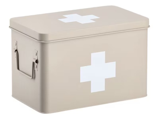[90339110 1681491] Zeller Present Erste Hilfe Schrank 32 x 19.5 x 20 cm, Beige