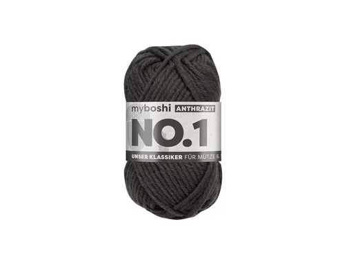 [90339117 1688560] myBoshi Wolle Nr.1 Anthrazit 50 g, 55 m