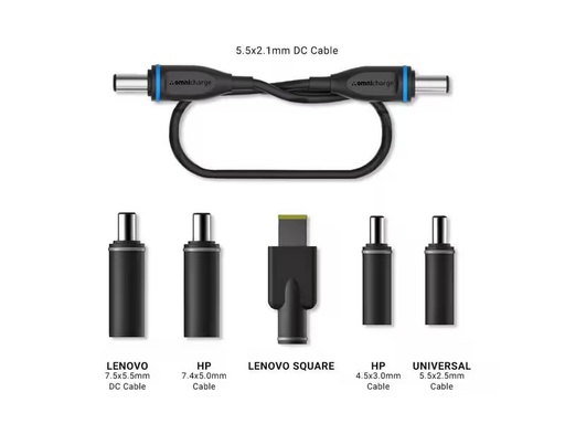 [90339175 1688656] omnicharge Kabel Laptop, DC-Kabel + PC-Tipp-Set