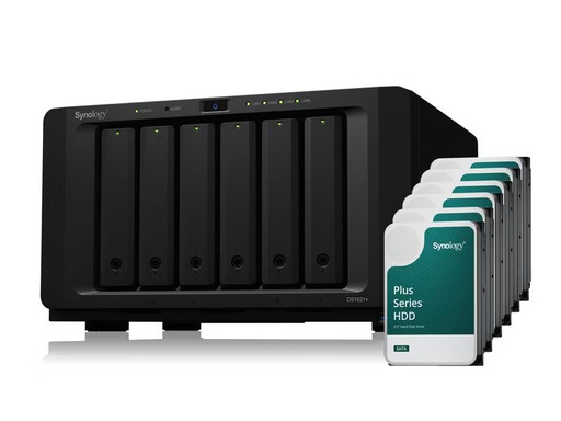 [90339201 1686012] Synology NAS DiskStation DS1621+ 6-bay Synology Plus HDD 96 TB