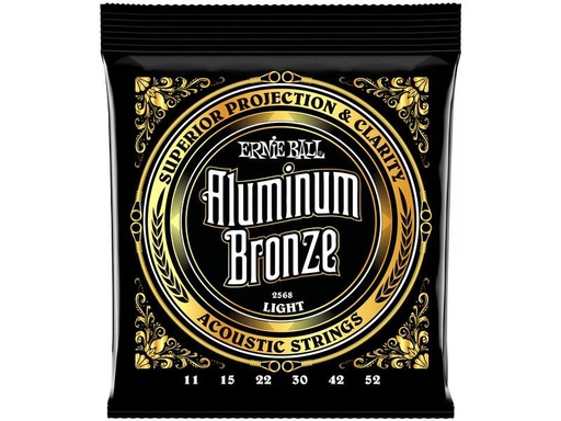 [90339252 1380371] Ernie Ball Gitarrensaiten 2568 Aluminum Bronze – Light 11-52