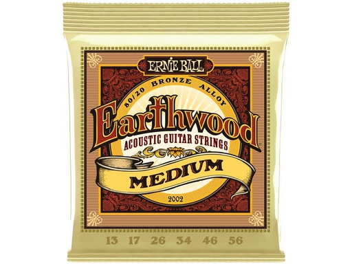 [90339259 890627] Ernie Ball Gitarrensaiten 2002 Earthwood Bronze – Medium 13-56