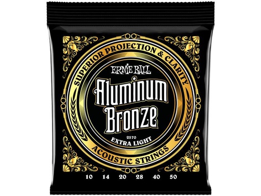 [90339272 1380372] Ernie Ball Gitarrensaiten 2570 Aluminum Bronze – Extra Light 10-50