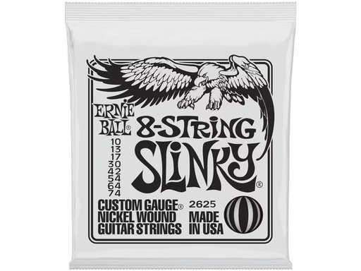 [90339282 1501655] Ernie Ball Gitarrensaiten 2625 8-String Slinky – 10-74