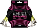 Ernie Ball Patch-Kabel 6075 3er Pack – 0.3 m, Schwarz