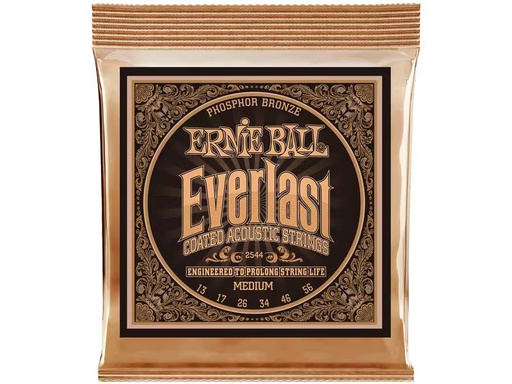 [90339302 1380377] Ernie Ball Gitarrensaiten 2544 Everlast Coated PB – Medium 13-56