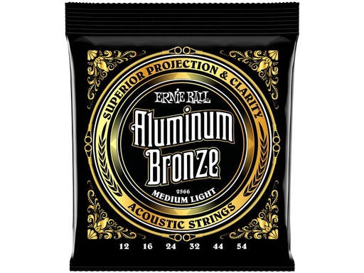 [90339303 1380370] Ernie Ball Gitarrensaiten 2566 Aluminum Bronze – Medium Light 12-54