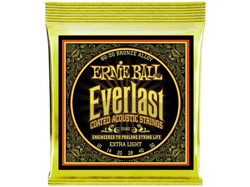 [90339316 1380376] Ernie Ball Gitarrensaiten 2560 Everlast CB 80/20 – Extra Light 10-50
