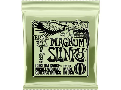 [90339332 1369697] Ernie Ball Gitarrensaiten 2618 Slinky Nickel – Magnum 12-56