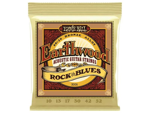[90339400 890631] Ernie Ball Gitarrensaiten 2008 Earthwood Bronze – Rock &amp; Blues 10-52