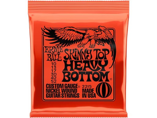 [90339404 890636] Ernie Ball Gitarrensaiten 2215 Nickel Wound – Skinny Top 10-52