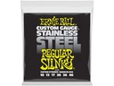 Ernie Ball Gitarrensaiten 2246 Slinky Stainless Steel – Regular 10-46
