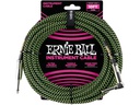 Ernie Ball Instrumentenkabel 6077 – 3.05 m, Grün/Schwarz