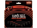 Ernie Ball Patch-Kabel 6404 Flat Ribbon, Multipack – 10 Stück, Rot