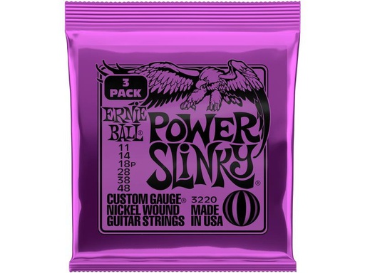 [90339439 1309975] Ernie Ball Gitarrensaiten 3220 Slinky Nickel 3er Pack – Power 11 - 48