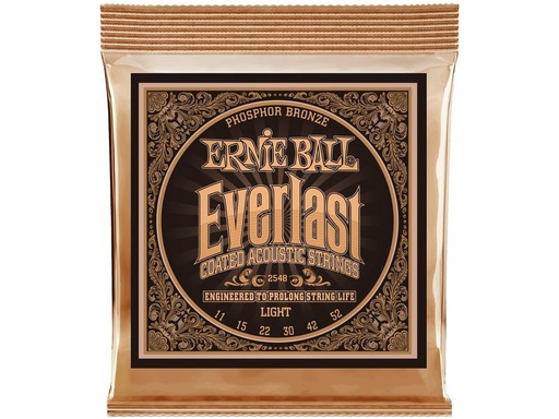 [90339445 1380379] Ernie Ball Gitarrensaiten 2548 Everlast Coated PB – Light 11-52