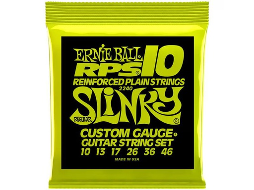 [90339451 1358032] Ernie Ball Gitarrensaiten 2240 Slinky RPS – Regular 10-46
