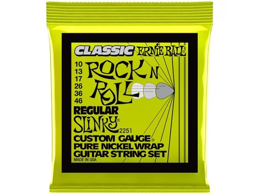 [90339463 1358040] Ernie Ball Gitarrensaiten 2251 Slinky Rock'N'Roll – Regular 10-46