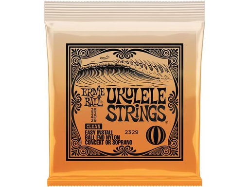 [90339515 915716] Ernie Ball Ukulelesaiten 2329 Nylon Clear 28-28 – Clear 28-28