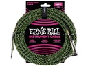 Ernie Ball Instrumentenkabel 6082 – 5.49 m, Grün/Schwarz