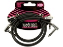 Ernie Ball Patch-Kabel 6406 Flat Ribbon, 2er Pack – 0.61 m, Schwarz
