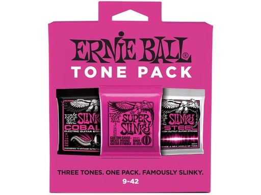 [90339533 1309980] Ernie Ball Gitarrensaiten 3333 Slinky 3er Tone Pack – Slinky 9 - 42