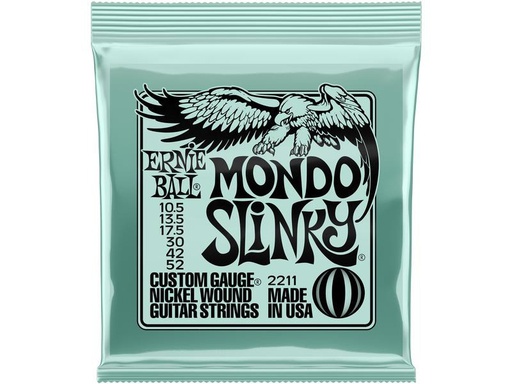 [90339549 1309970] Ernie Ball Gitarrensaiten 2211 Slinky Nickel – Mondo 10.5 - 52