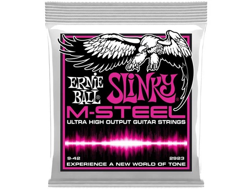 [90339554 1352707] Ernie Ball Gitarrensaiten 2923 Slinky M-Steel – Super 09-42