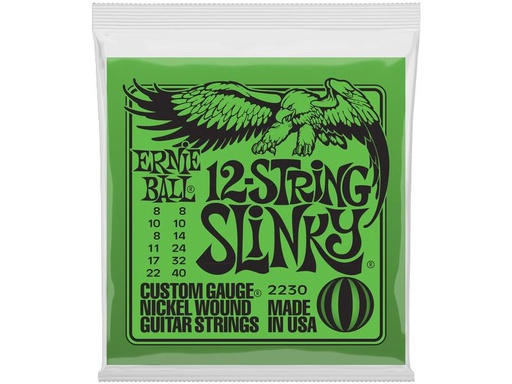 [90339560 890642] Ernie Ball Gitarrensaiten 2230 Slinky Nickel – 12-String 08-40