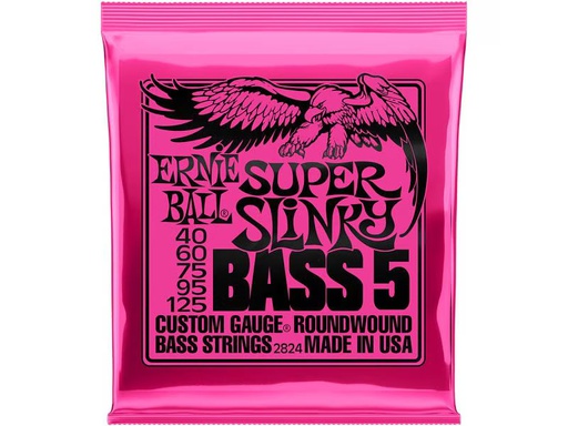 [90339587 890644] Ernie Ball Basssaiten 2824 Slinky Bass 5 – Super, 40-125