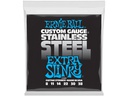 Ernie Ball Gitarrensaiten 2249 Slinky Stainless Steel – Extra 8-38