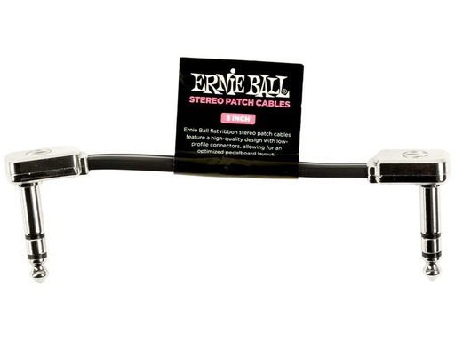 [90339593 1432671] Ernie Ball Patch-Kabel 6407 Flat Ribbon – 0.076 m, Schwarz