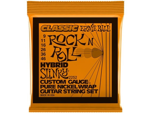 [90339595 1358041] Ernie Ball Gitarrensaiten 2252 Slinky Rock'N'Roll – Hybrid 09-46