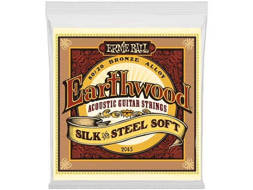 [90339598 1358138] Ernie Ball Gitarrensaiten 2045 Earthwood Bronze – Silk &amp; Steel Soft