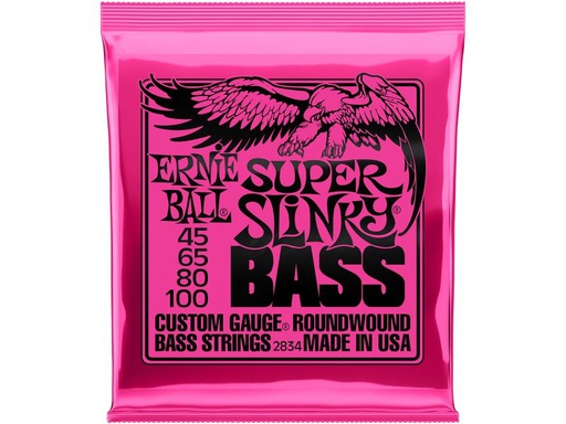[90339618 890648] Ernie Ball Basssaiten 2834 Slinky Bass – Super, 45-100