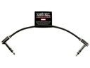 Ernie Ball Patch-Kabel 6408 Flat Ribbon – 0.15 m, Schwarz