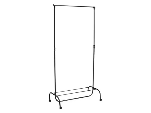 [90339641 1681472] Zeller Present Garderobenständer 86 x 43 x 108-175 cm, Schwarz